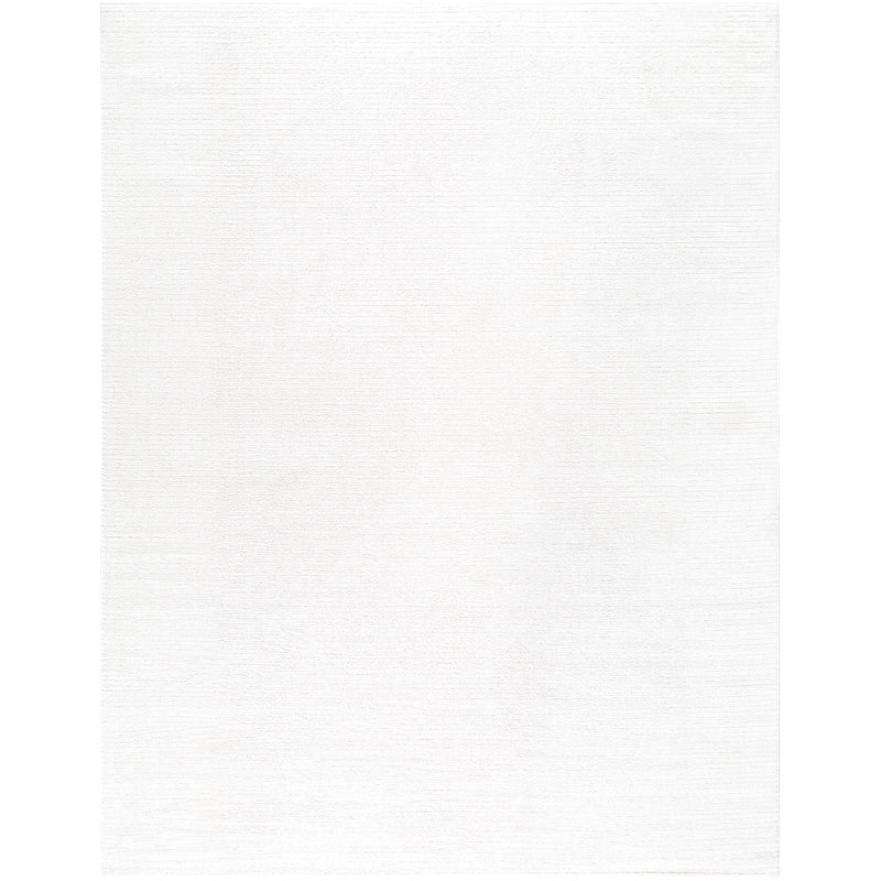 Tapis tissé à la machine Diara, Rectangle 7 pi 10 po x 10 pi, Crème