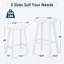 Tabouret de bar extérieur 24 po, chaises de bar en PEHD avec repose-pieds-361119976-361119981