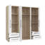 Minija 4 Door Manufactured Wood Wardrobe-2067423563