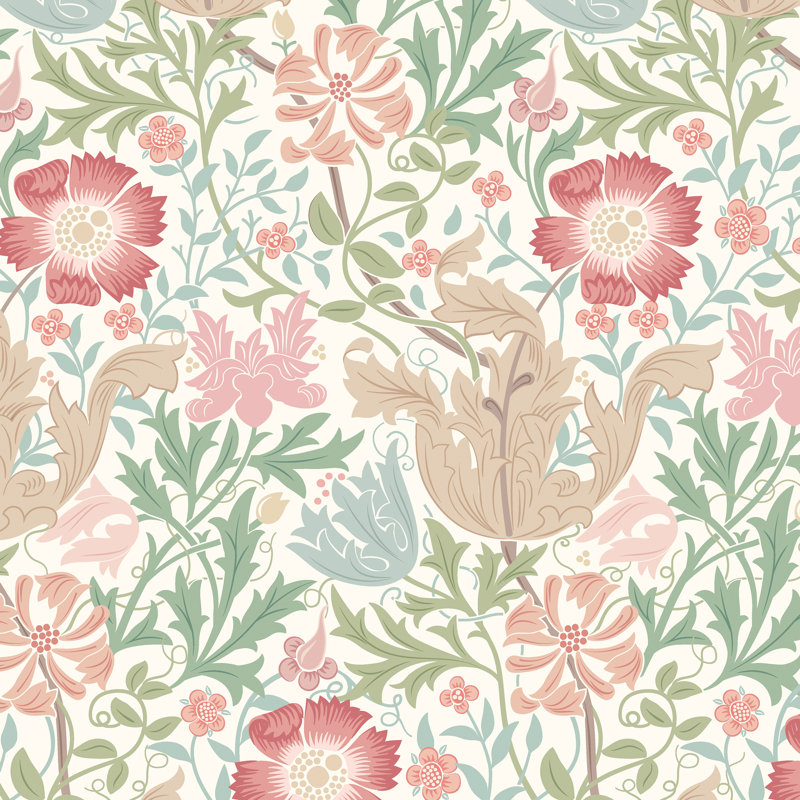 Honeysuckle & Tulip - Midnight Forest, Pink