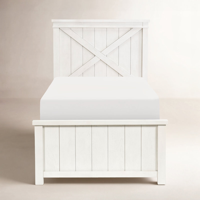 Harriett COMPLETE PANEL BED 33, Twin, White