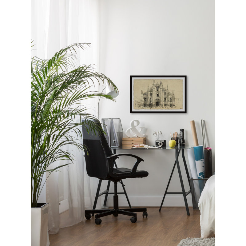 Milan Cathedral - Single Picture Frame Print, 38cm H x 45cm W x 3.81cm D