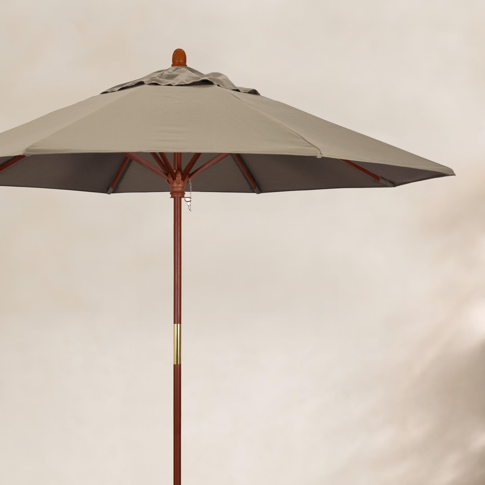 Manford 108'' Sunbrella® Outdoor Umbrella, Taupe