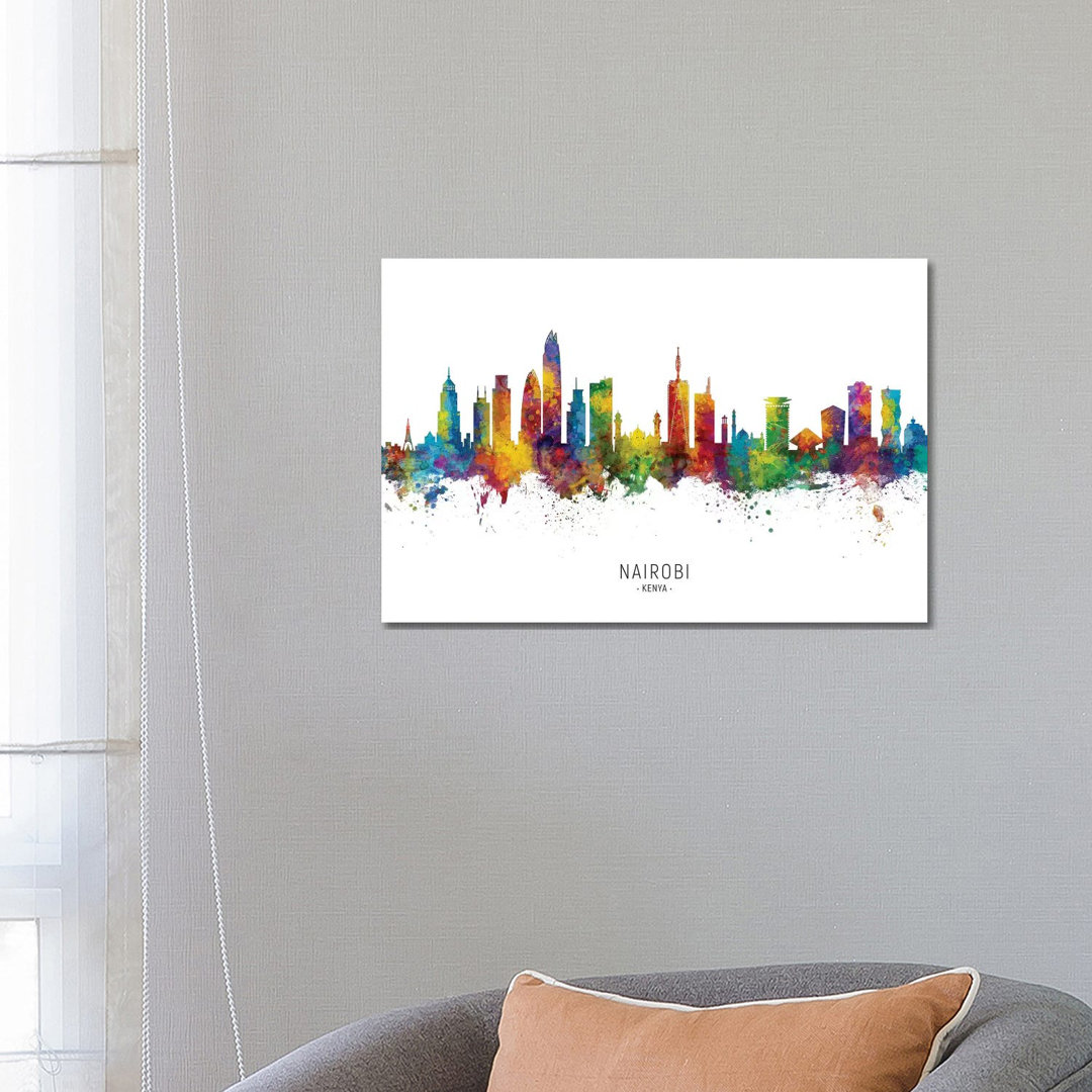 Nairobi Kenya Skyline by Michael Tompsett - Print on Canvas