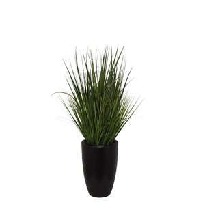 Primrue 48'' Faux Foliage Grass in Cement Pot & Reviews | Wayfair