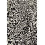 Tapis noir / ivoire en laine crocheté à la main Masai-508303759