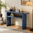 Console Table with Rounded Edges and Sturdy Shelf-1572083615