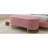 Elegant Upholstered Velvet Storage Ottoman With Button-Tufted,Storage Bench With Metal Legs For Bedroom,Living Room,Fully Assembled Except Legs,Pink-1668409272