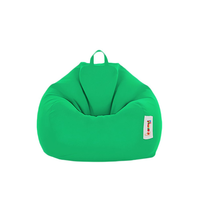 Fauteuil à billes de qualité supérieure, vert uni, 45,3 po x 51,2 po x 15,4 po | 100% polyester imperméable, rembourré avec 100% de mousse de styromousse originale | Système de fermeture à glissière caché, moderne et élégant pour le divertissement en plein air