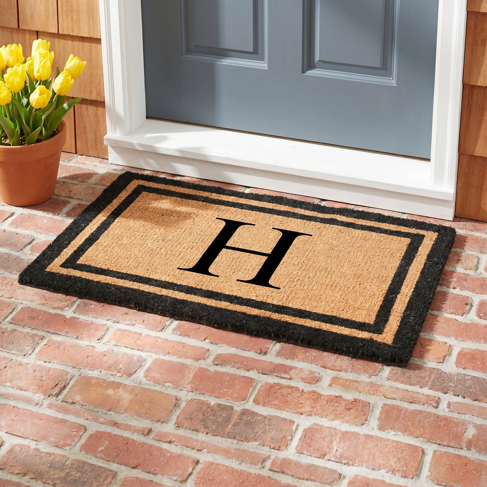 Sanka Non-Slip Outdoor Doormat, H