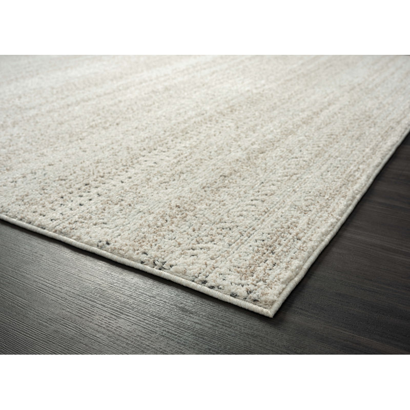 Tapis crème / gris Alejandrino, Rectangle 6 pi x 9 pi