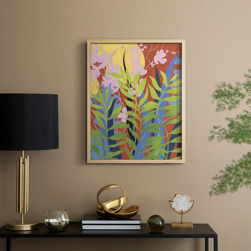 «Bold Bright & Wild II», reproduction encadrée - bois massif, H 15 po x l 12 po