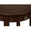 Table d'appoint, 2 niveaux, table de bout, table d'appoint, ronde, table de chevet, chambre à coucher, lampe, placage brun, transitionnel
