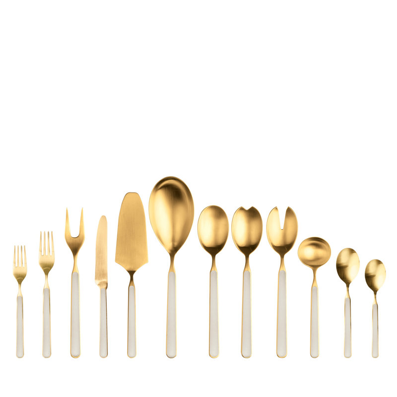 Ensemble de couverts Fantasia Ice Gold - 67 pièces - Tourterelle, Tourterelle des bois