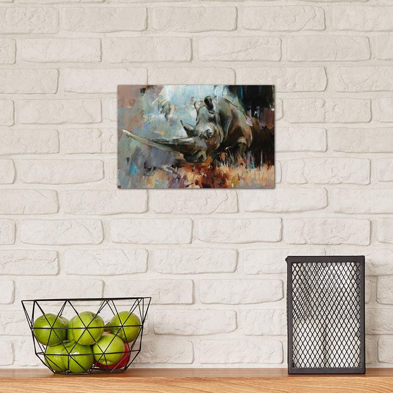 Singleton by Tatyana Yabloed - Wrapped Canvas Painting, 20.32cm H x 30.48cm W x 1.91cm D