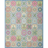 Mosaic Tiles Handmade Hand Tufted Wool Pastel Rug
