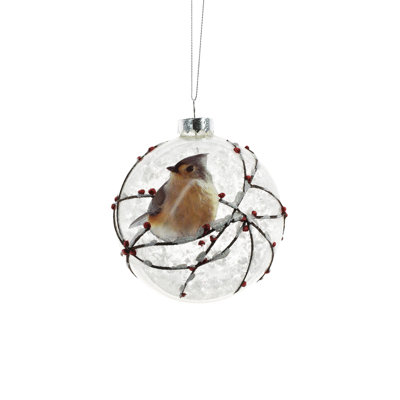 4'' Handmade Glass Ball Ornament
