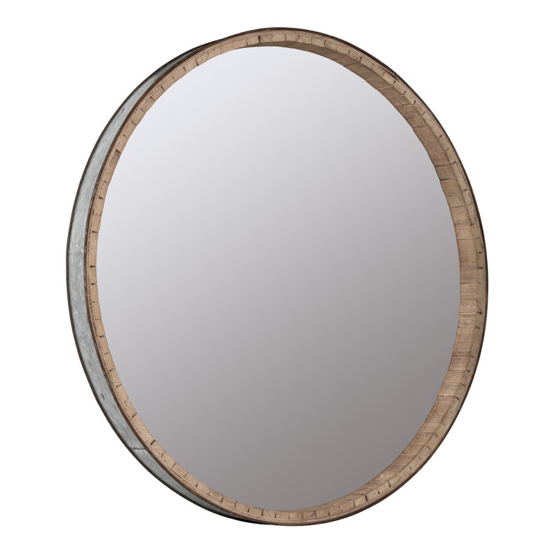 Beckett Round Beveled Mirror