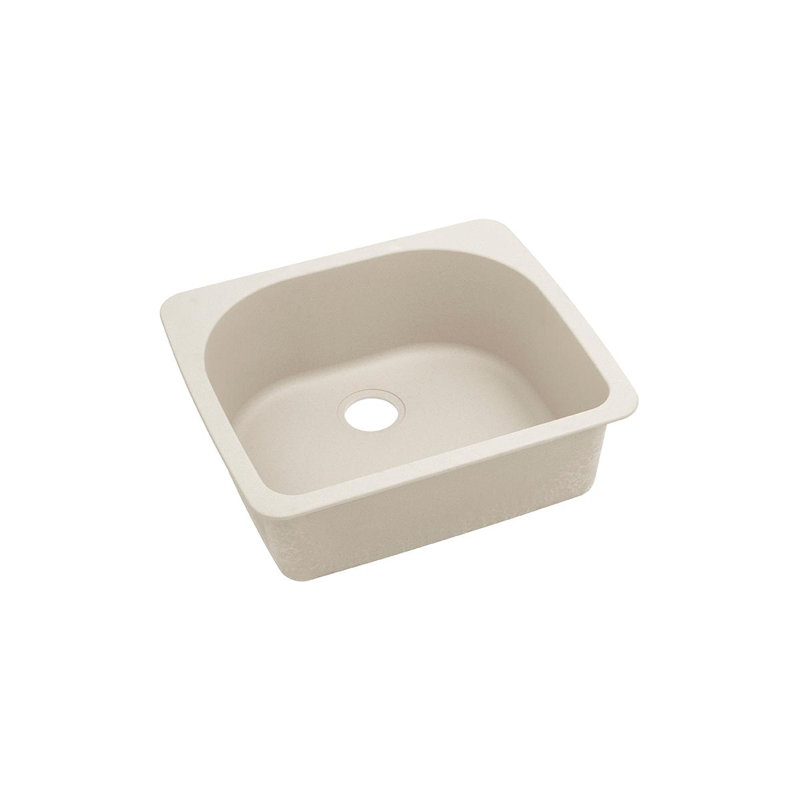 Évier de cuisine à montage sur plan Quartz Classic L 25 po x l 22 po, Bisque