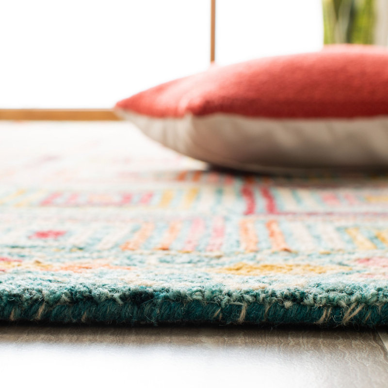 Union Rustic Deyoung Hand Tufted Wool Geometric Rug