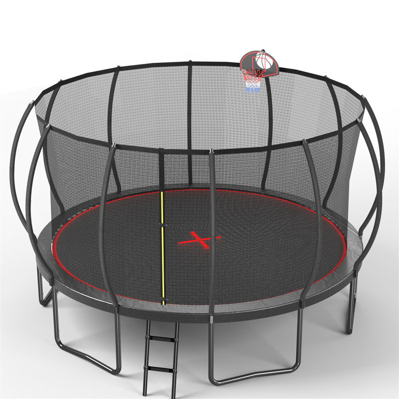 Trampoline citrouille 16 pi - Noir