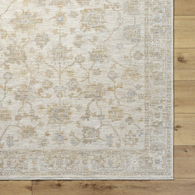 Tapis traditionnel tissé à la machine Teeken, Rectangle 9 pi 4 po x 13 pi 1 po