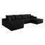 Canapé d'angle infonuagique avec pouf, design minimaliste modulaire-992279733-992279735