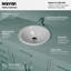 Karran Valera 18 In. Top Mount Vitreous China Round Bathroom Sink