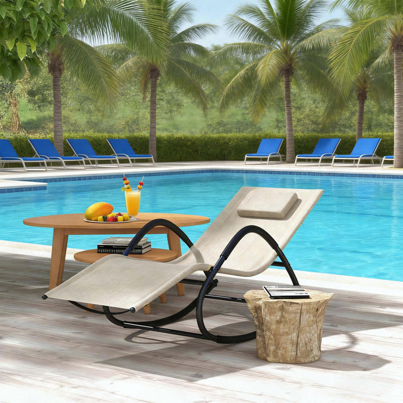 Chaise berçante d'extérieur avec coussin détachable Zero Gravity