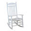 Chaise berçante d'extérieur en bois massif -684855040