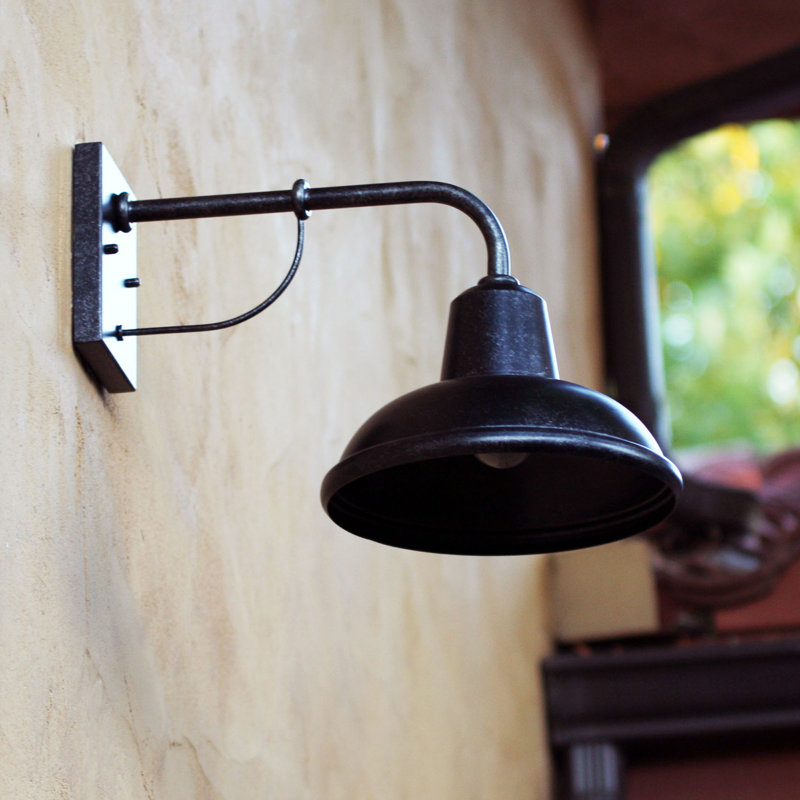 Evania Steel Wall Light, Neutral Stone