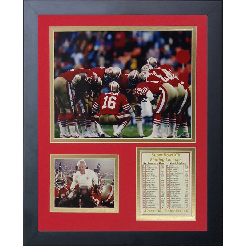 Memorabili encadrée 1984 champs san francisco 49ers