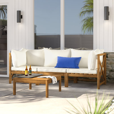 Wimmer 4 Piece Sectional Seating Group with Cushions