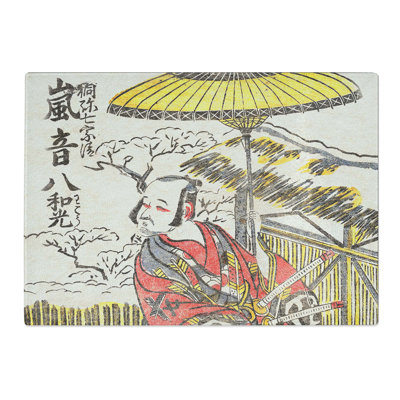 Tempered Glass Arashi Otohachi I by Kitao Shigemasa Chopping Board