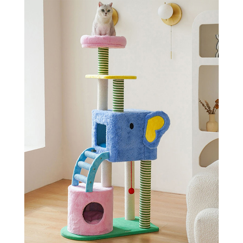 Structure d'escalade simple en bois
