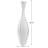  Bouchet 26" Tall Handmade Whimsical Gourd White Floor Vase-1831579505