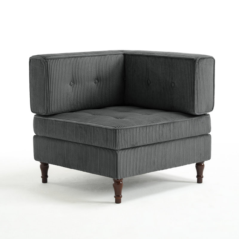 Upholstered Armchair, Grey