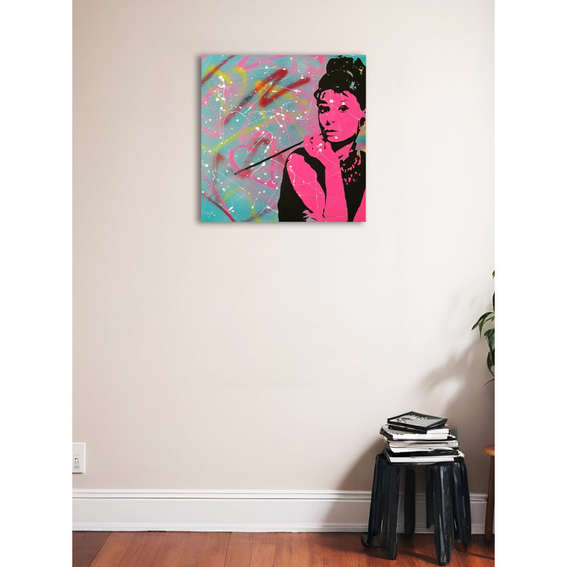 «Urban Audrey Hepburn», impression sur toile tendue, H 24 po x l 24 po x P 1,5 po