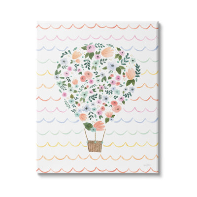 Children's Hot Air Balloon Wave Art