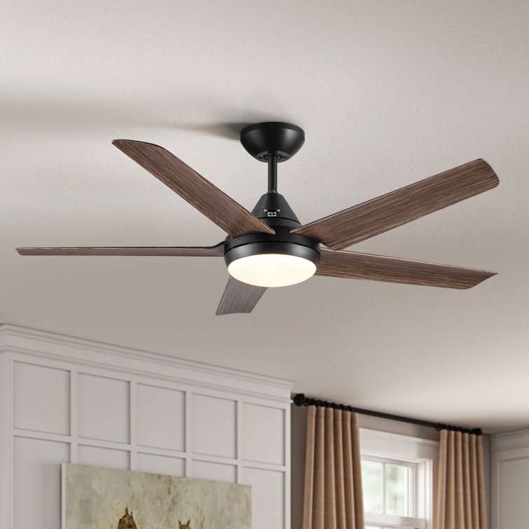 Modern Ceiling Fan with Light 48'' 5-Blade Ceiling Fan With Light Kit And Dimmable LED Light Kit