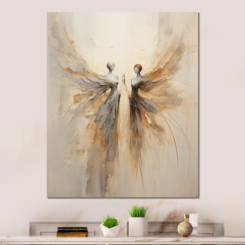 Fantasy Minimalism Fairies I - Fairies Metal Wall Decor, 32" H x 16" W x 1" D