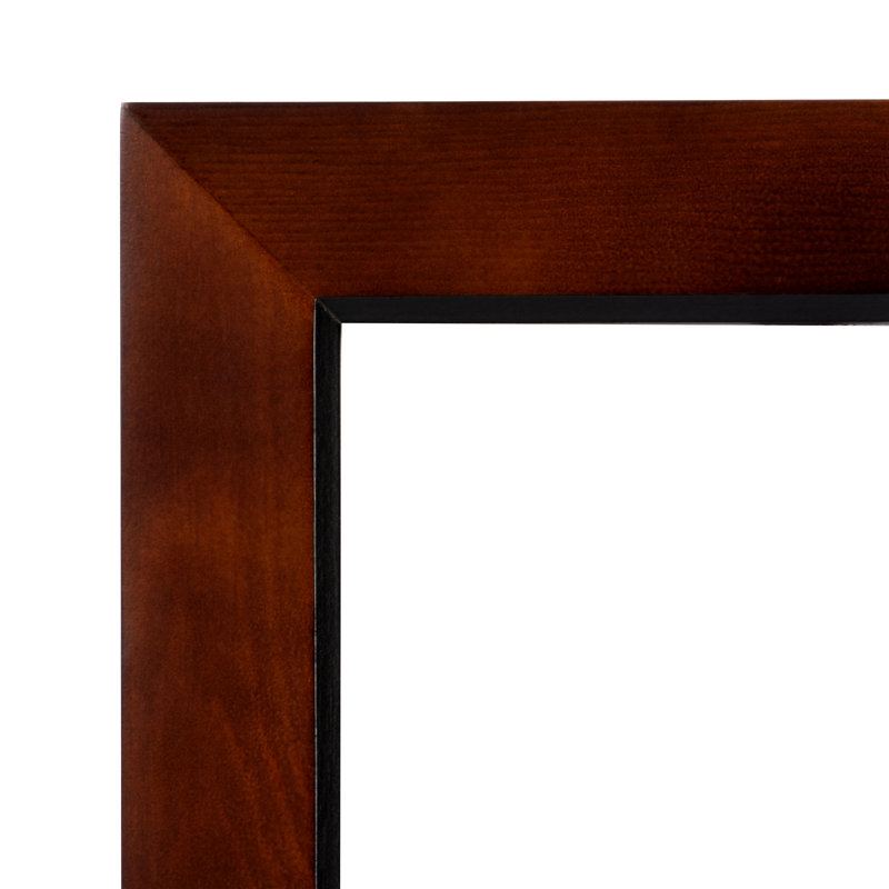  Prinz Dakota Wood Wall or Tabletop Picture Frame - Two Photo Frame Set, Dark Brown, 5" x 7"