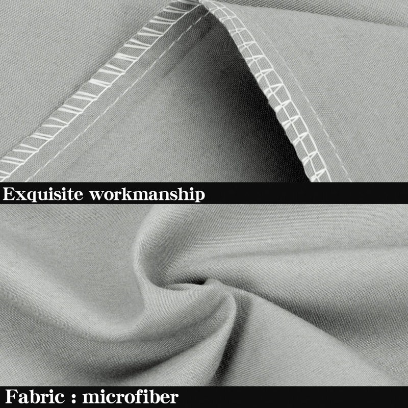 Luxe Microfiber Cover Body Pillow, Smock Gray