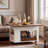 Modern Multi-function Coffee Table With Foldable Top, Casters And Multi-tier Storage-44332140