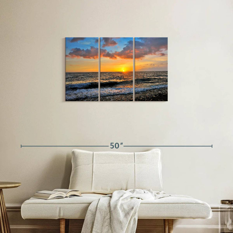 Gillard Tres Palmas Beach Sunset, 20" H x 33" W