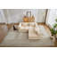 Canapé à compression, canapé-lit convertible au sol avec structure de forme fixe, canapé modulaire désossé, aucun assemblage requis, tissu chenille, pour la chambre du salon
