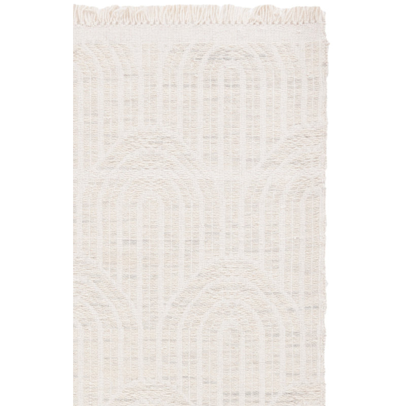 Kreyton Hand Woven Wool Striped Rug, Rectangle 3' x 5'
