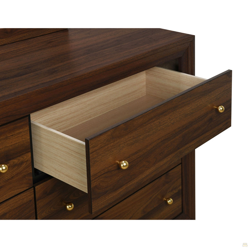 Commode 6 tiroirs Noyer