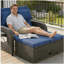 Wicker Outdoor Daybed,Rattan Daybed,Backrest Loveseat