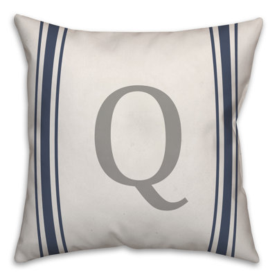  Monogramme - Housse et insert de coussin carré en E